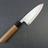 Japanese professional chef knife, Deba fillet knife, steel 120mm, entire view