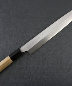 Japanese professional chef knife, Yanagiba Sushi knife, 1st grade 240mm, entire front view
