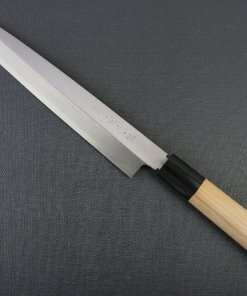 Japanese professional chef knife, left-handed Yanagiba Sushi knife, 1st grade 240mm, entire view front side