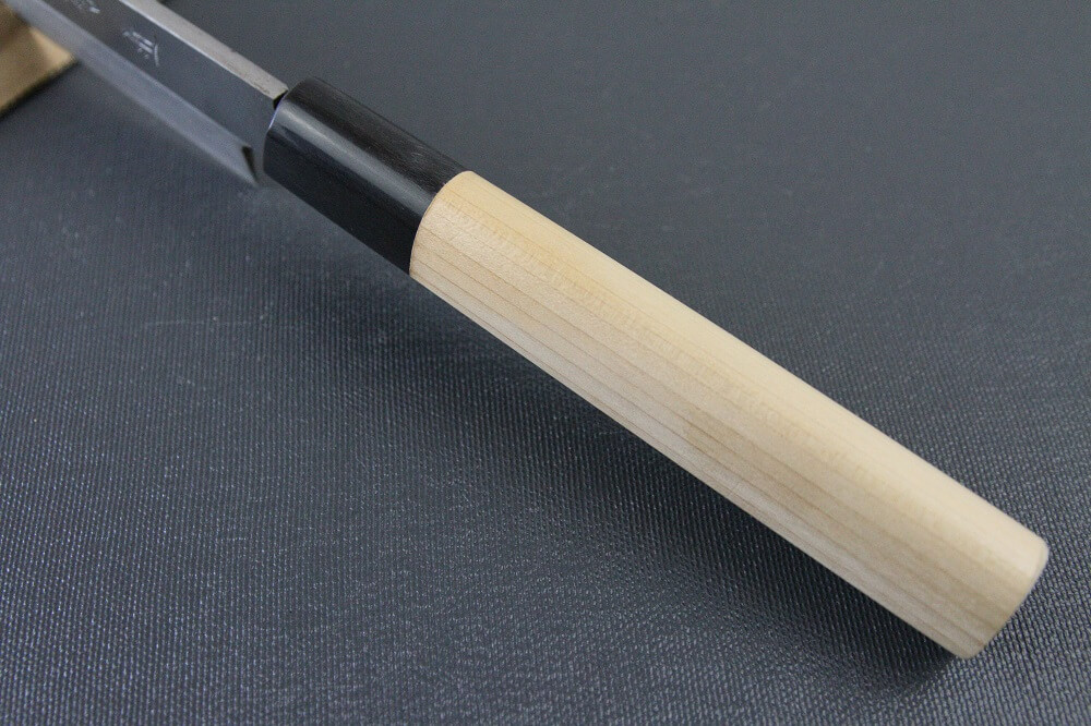 1st_yanagiba_left_240_IMG_6485 Japanese professional chef knife, left-handed Yanagiba Sushi knife, 1st grade 240mm, handle top view