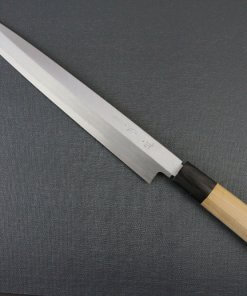 Japanese professional chef knife, left-handed Yanagiba Sushi knife, 1st grade 270mm, entire view front side