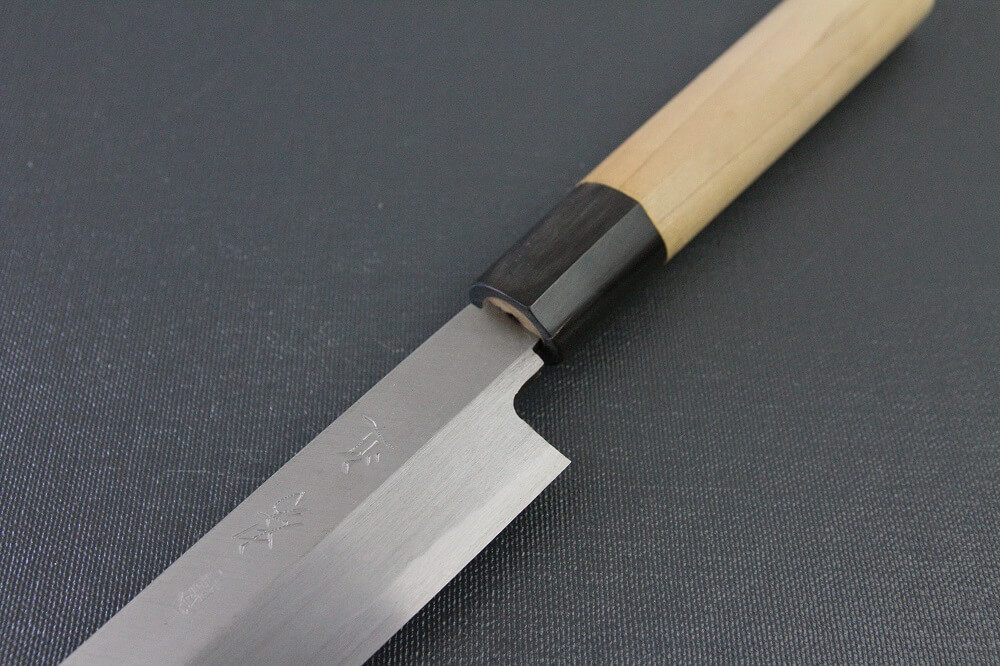 1st_yanagiba_left_270_IMG_6496 Japanese professional chef knife, left-handed Yanagiba Sushi knife, 1st grade 270mm, diagonal front view
