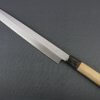 Japanese professional chef knife, left-handed Yanagiba Sushi knife, 1st grade 300mm, entire view front side