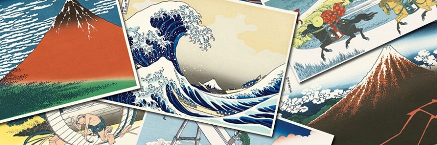 Ukiyo-e, Japanese art of Edo woodprint, famous woodprints
