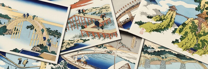 Ukiyo-e, Japanese art of Edo woodprint, famous woodprints