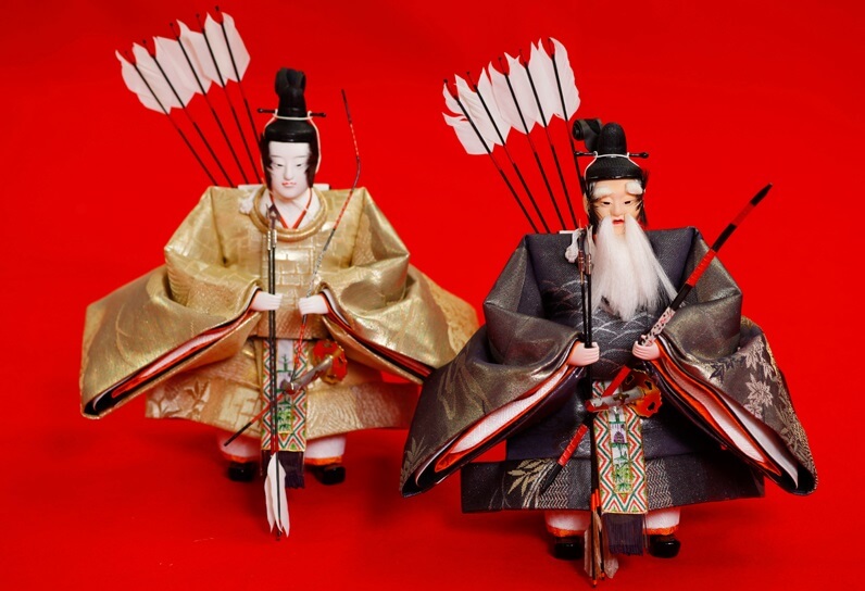 Hina dolls made in Suruga, a traditional Japanese craft, ‘Zuijin (The Ministers)