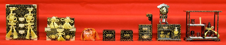 Hina dolls made in Suruga, a traditional Japanese craft, decorative objects