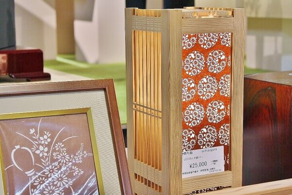 Ise Carving Paper, a Japanese traditional craft, product of lamp shade