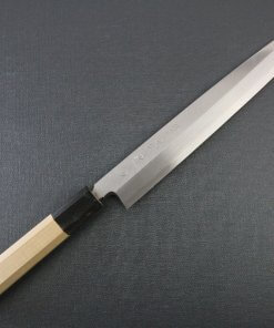 Japanese professional chef knife, Yanagiba sushi knife, steel 240mm, entire view
