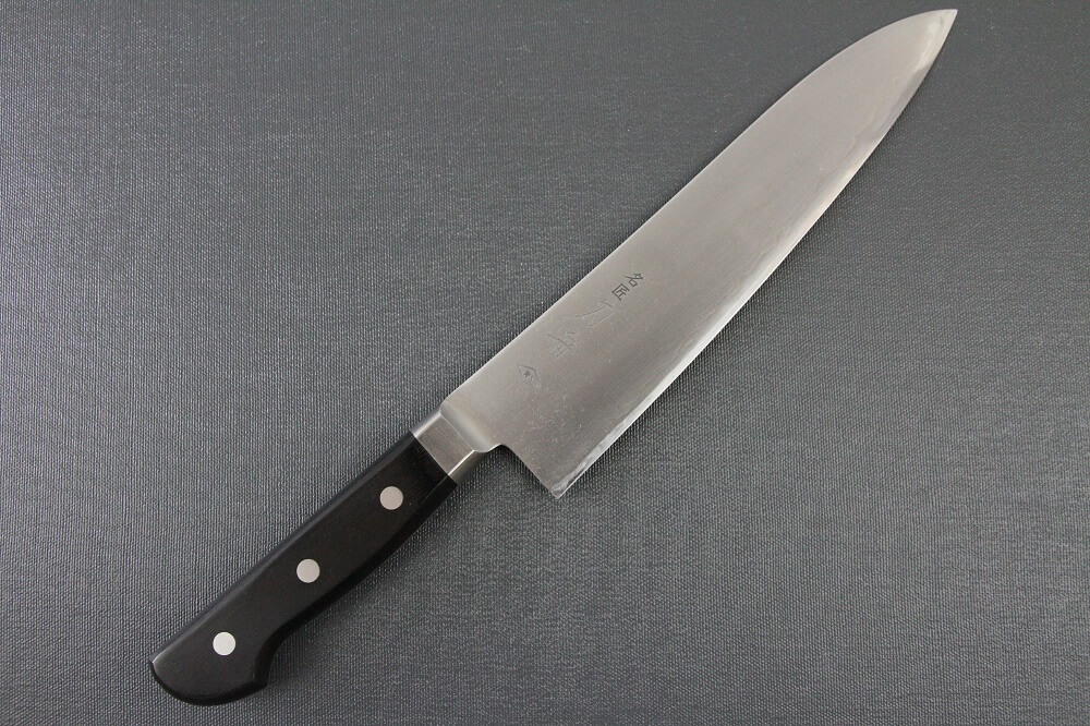 sblusteel_gyuto180_01 Japanese Chef Knife, Toshu super blue steel Aogami Super, Gyuto chef knife 210mm, entire front view