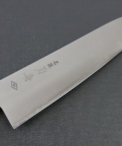 Japanese Chef Knife, Toshu super blue steel Aogami Super, Gyuto chef knife 210mm, details of blade front side
