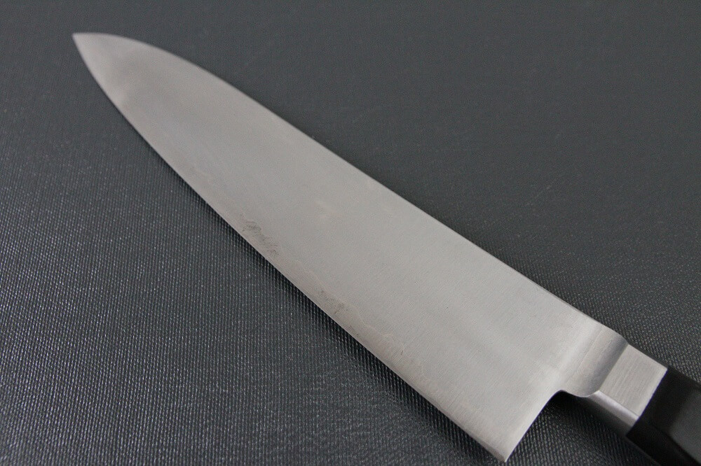 sblusteel_gyuto180_04 Japanese Chef Knife, Toshu super blue steel Aogami Super, Gyuto chef knife 210mm, details of blade backside