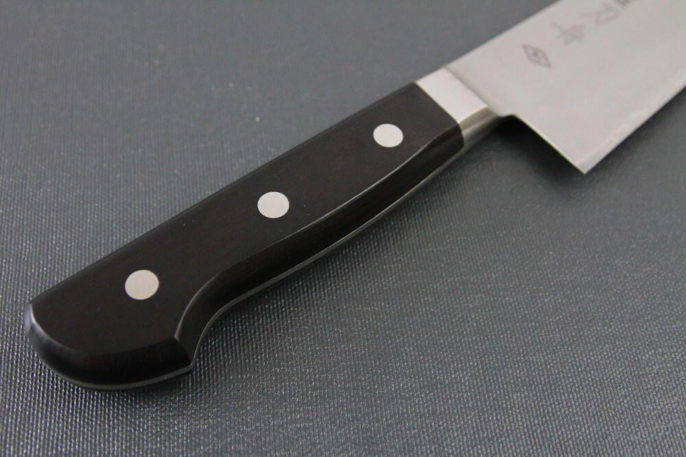 sblusteel_gyuto180_05 Japanese Chef Knife, Toshu super blue steel Aogami Super, Gyuto chef knife 210mm, handle details
