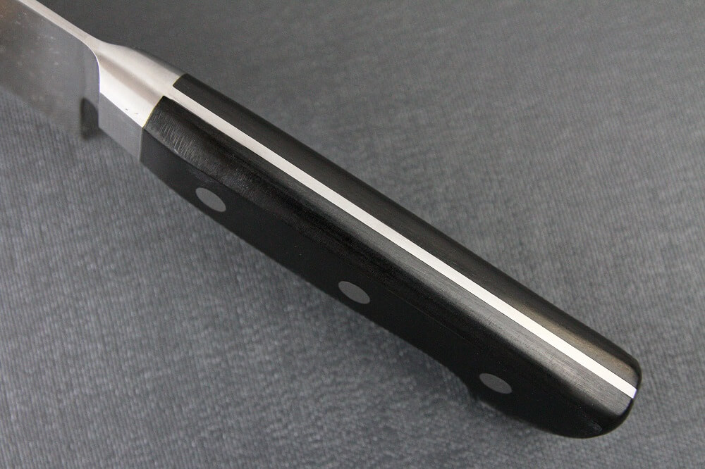 sblusteel_gyuto180_06 Japanese Chef Knife, Toshu super blue steel Aogami Super, Gyuto chef knife 210mm, handle top view