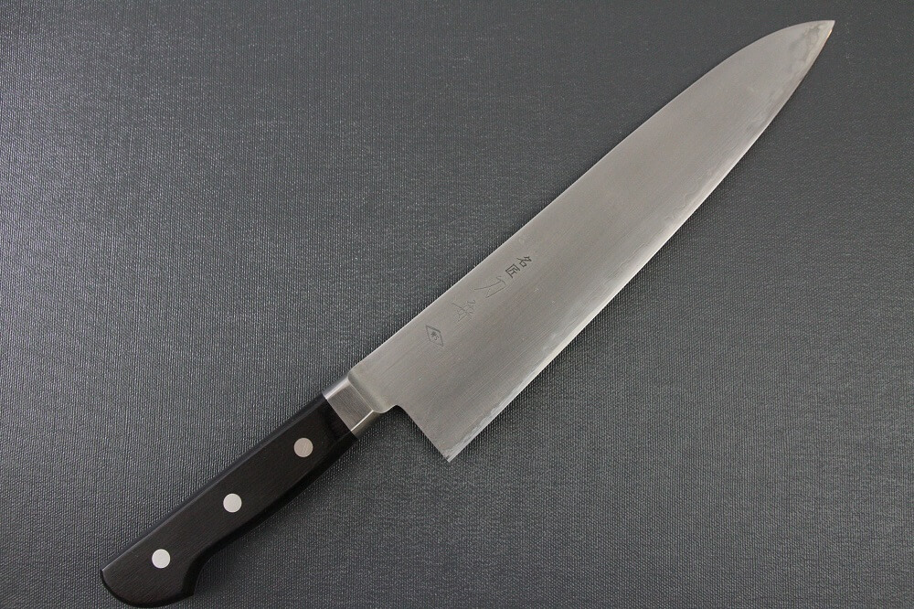 sblusteel_gyuto240_01 Japanese Chef Knife, Toshu super blue steel Aogami Super, Gyuto chef knife 240mm, entire front view
