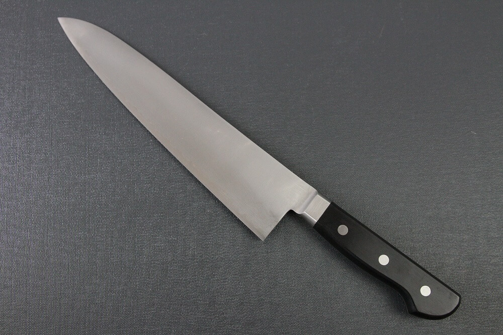 sblusteel_gyuto240_03 Japanese Chef Knife, Toshu super blue steel Aogami Super, Gyuto chef knife 240mm, backside view