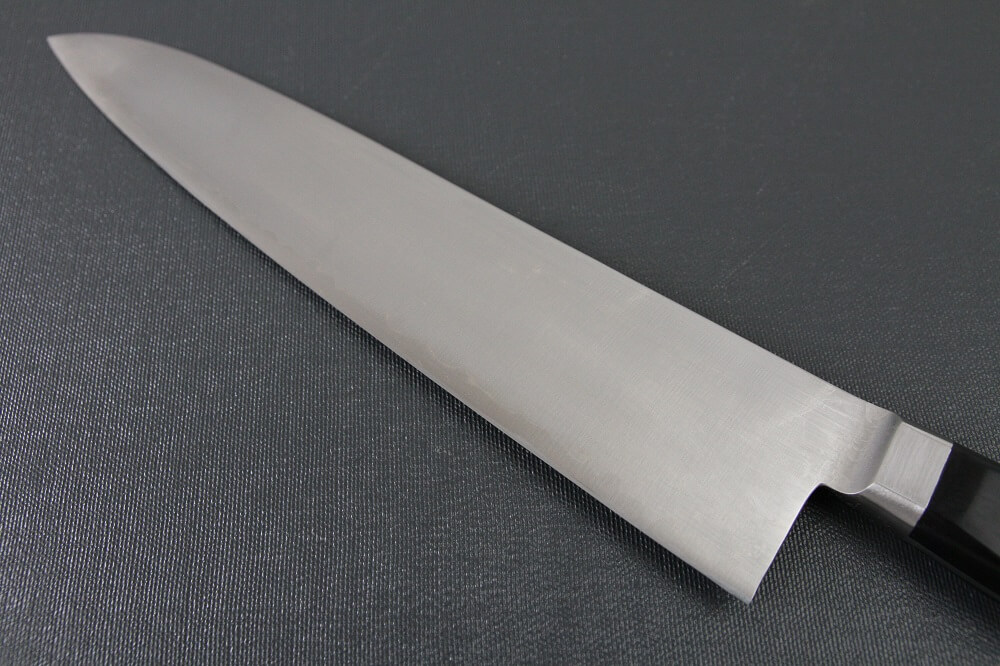 sblusteel_gyuto240_04 Japanese Chef Knife, Toshu super blue steel Aogami Super, Gyuto chef knife 240mm, details of backside view