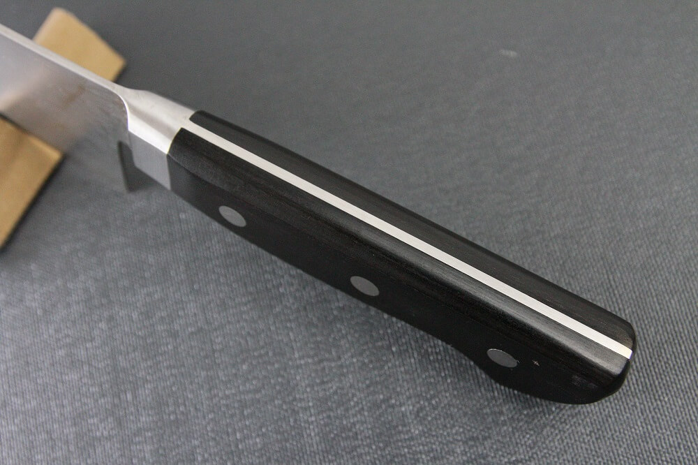 sblusteel_gyuto240_06 Japanese Chef Knife, Toshu super blue steel Aogami Super, Gyuto chef knife 240mm, handle top view