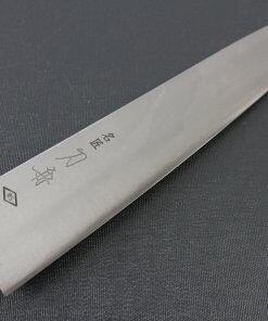 Japanese Chef Knife, Toshu super blue steel Aogami Super, Gyuto chef knife 240mm, details of blade front side