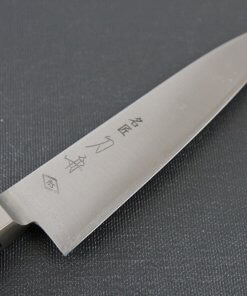 Japanese Chef Knife, Toshu super blue steel Aogami Super, petit knife 120mm, details of blade front side