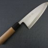 Japanese professional chef knife, Deba fillet knife, stainless steel 150mm, entire view