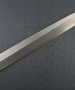Japanese professional chef knife, Yanagiba Sushi knife, stainless steel 270mm, details of blade front side