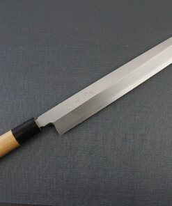 Japanese professional chef knife, Yanagiba Sushi knife, stainless steel 300mm, entire view front side