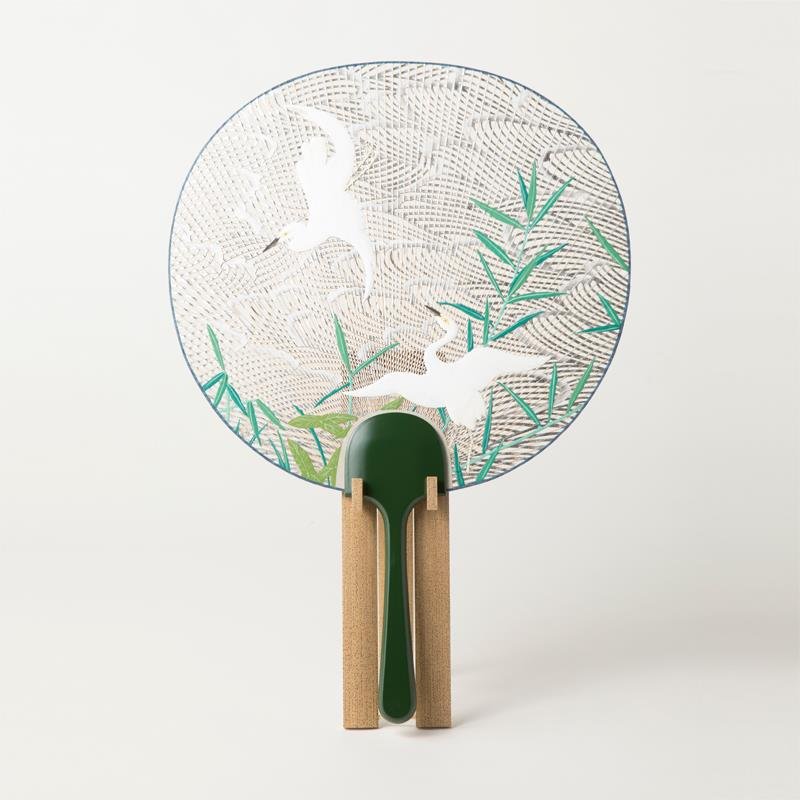 Kyoto Uchiwa Fans, a Japanese craft, high grade product example