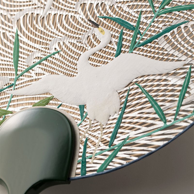 Kyoto Uchiwa Fans, a Japanese craft, high grade product example, details of fan face