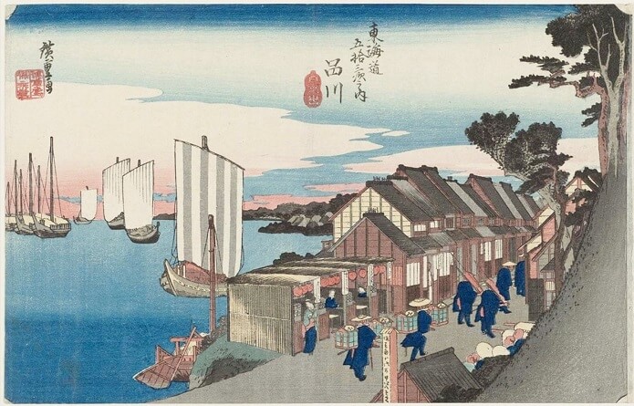 Japanese traditional color pallet for art, pastel colors in Ukiyo-e