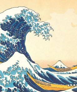 Famous Ukiyo-e print by Hokusai, The Great Wave